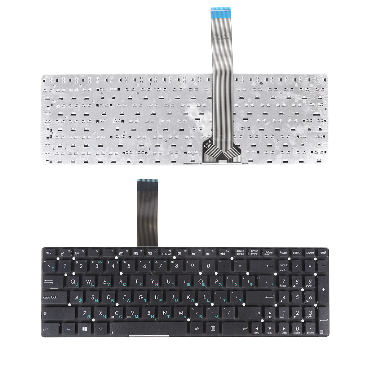 Picture of New Replacement Laptop Keyboard For ASUS K55XI BLACK(without FRAME) RU Layout
